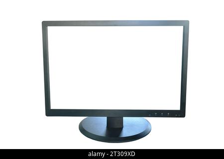 light emitting diode computer monitor displays on white background Stock Photo