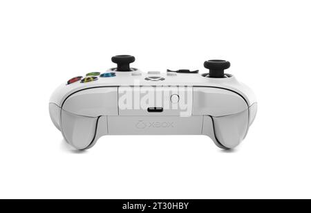 Microsoft Xbox Wireless Controller Robot White wireless gamepad Stock Photo