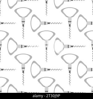 Vector Opener for Bottle Icon Isolated on White Background. Modern Corkscrew Icon Stock Vector