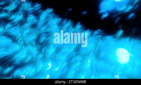 Purple and turquoise pattern. Motion. A blurry background in computer animation that moves. Stock Photo