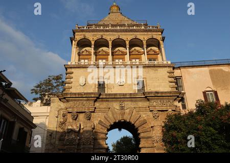 The Porta Nuova in Palermo, Sicily Stock Photo