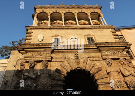 The Porta Nuova in Palermo, Sicily Stock Photo