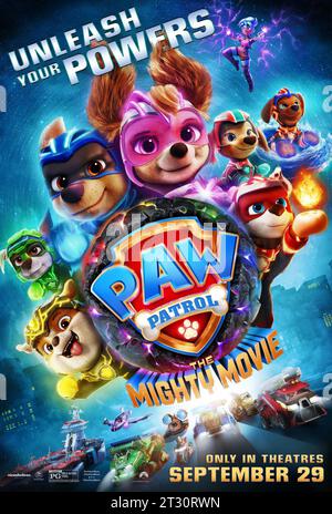 PAW Patrol The Mighty Movie poster Stock Photo