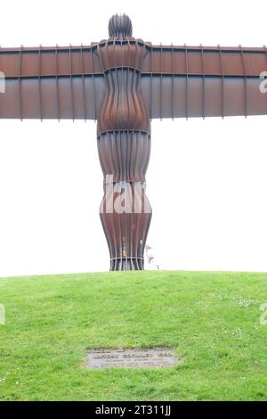 Angel of the north statue in Newcastle, UK, England Stock Photo