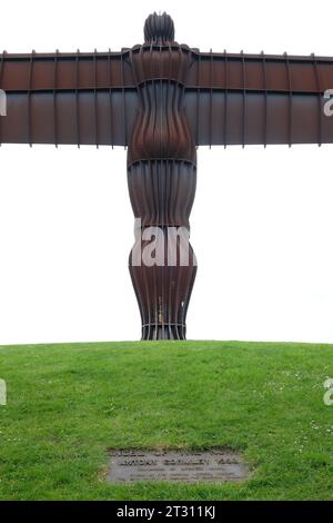 Angel of the north statue in Newcastle, UK, England Stock Photo