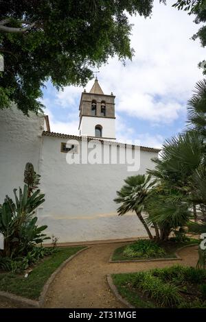 Bell tower of the parish of St. Mark. Icod de los Vinos. Tenerife, Canary Islands. Spain. Stock Photo