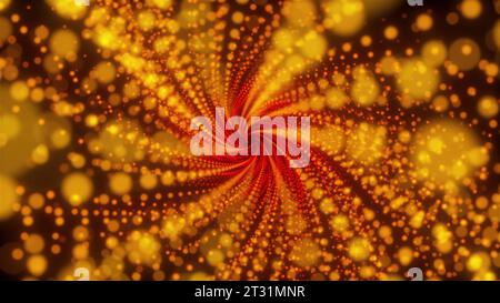 Circle tunnel with particles. Computer generated 3d render Stock Photo ...