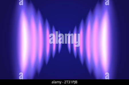 Vector abstract background with neon lights. Abstract futuristic lights. Stock Vector