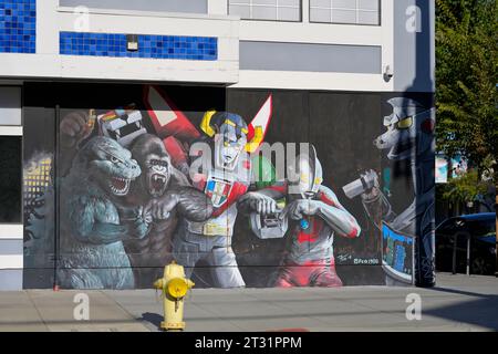 The Japantown (Nihonmachi) in Silicon Valley, San Jose CA Stock Photo