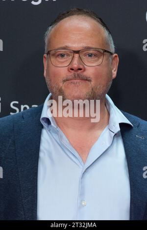 Cologne, Germany. 22nd Oct, 2023. Hannu Salonen attends the photo call of Blindspot TV film at Film palast in Cologne, Germany on Oct.22, 2023 during the cologne film festival (Photo by Ying Tang/NurPhoto) Credit: NurPhoto SRL/Alamy Live News Stock Photo