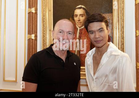 Paris, France. 11th Oct, 2023. Jeremy Bellet and Pascal Soetens attend the Palais Vivienne  in Paris, France Stock Photo