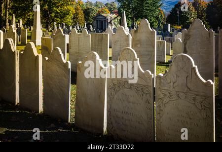 Old Bennington Cemetery First Congregational Church of Bennington   Bennington, Vermont, USA Stock Photo