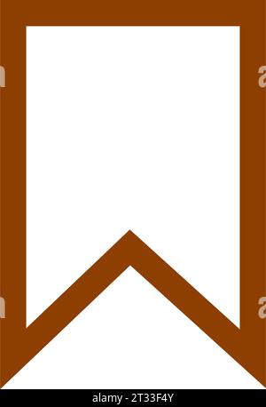 Bookmark icon vector, solid logo illustration, pictogram isolated on white Stock Vector