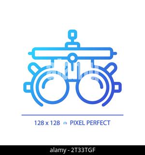 2D simple thin linear gradient trial frame icon Stock Vector