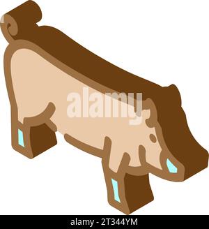 berkshire pig breed color icon vector illustration Stock Vector Image ...