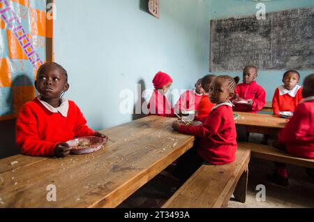 Orphan Children From The Mathare Slum In Nairobi, Kenya Stock Photo