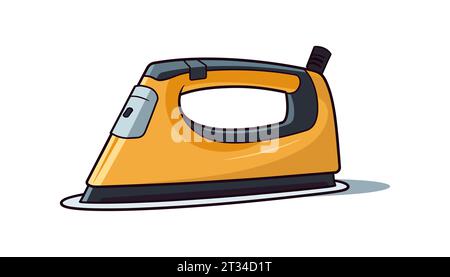 House electric iron icon. Flat icons of electric iron isolated Stock Vector