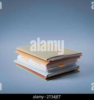Pile of paperwork and files: documents and business concept Stock Photo