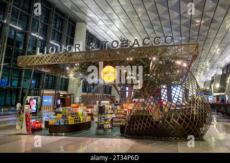 Jakarta, Indonesia - October 21, 2023: Commercial space at the Soekarno-Hatta International Airport, Jakarta, Indonesia. Stock Photo