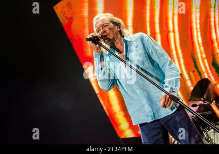 Ian Gillan of Deep Purple performing at Rockwave Festival in Athens (TerraVibe Park) / Greece, July 2023 Stock Photo