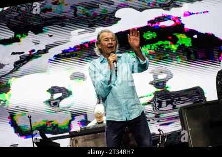 Ian Gillan of Deep Purple performing at Rockwave Festival in Athens (TerraVibe Park) / Greece, July 2023 Stock Photo