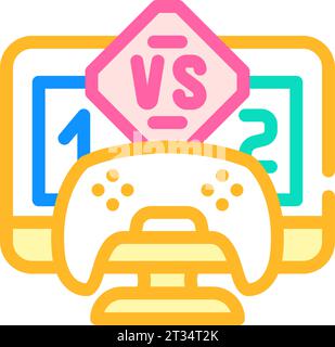 multiplayer games game development line icon vector illustration Stock ...