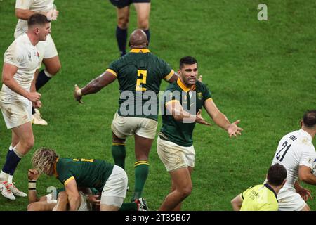 Saint Denis, France. 21st Oct, 2023. Semifinal between England and South Africa of the Rugby World Cup 2023 Credit: Mickael Chavet/Alamy Live News Stock Photo