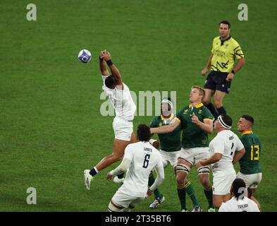 Saint Denis, France. 21st Oct, 2023. Semifinal between England and South Africa of the Rugby World Cup 2023 Credit: Mickael Chavet/Alamy Live News Stock Photo