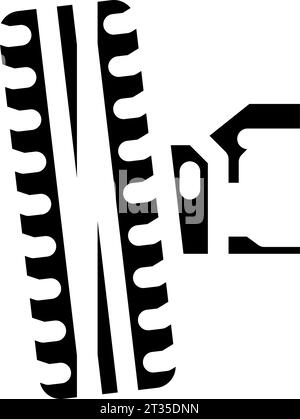 wheel alignment car mechanic glyph icon vector illustration Stock ...
