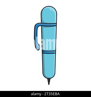 Pen Vector illustration for stationery office object and supply theme. Isolated design Stock Vector