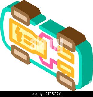 energy transfer electric isometric icon vector illustration Stock ...