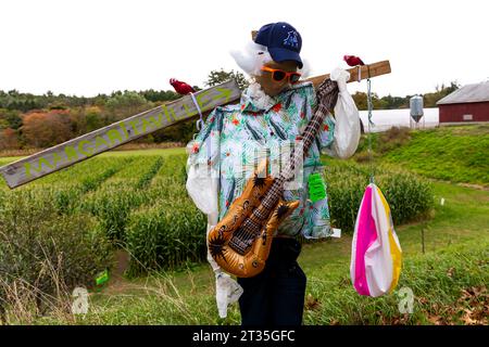 Cucurbit Farm's Scarecrow Contest fundraiser to benefit National Alliance on Mental Illness Stock Photo