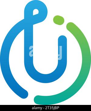Ui logo, Ui Monogram, Initial Ui Logo, Letter Ui logo, Icon, Vector Stock Vector