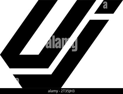 Uj logo, Uj Monogram, Initial Uj Logo, Letter Uj logo, Icon, Vector Stock Vector