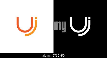 Uj logo, Uj Monogram, Initial Uj Logo, Letter Uj logo, Icon, Vector Stock Vector