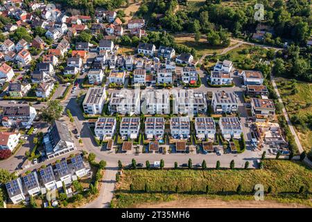 Germany, Baden-Wurttemberg, Waiblingen, Aerial view of development area Stock Photo