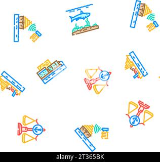 marine engineering ship seamless pattern vector Stock Vector Image ...