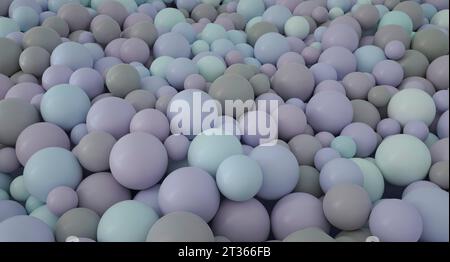 Large group of purple colored spheres Stock Photo