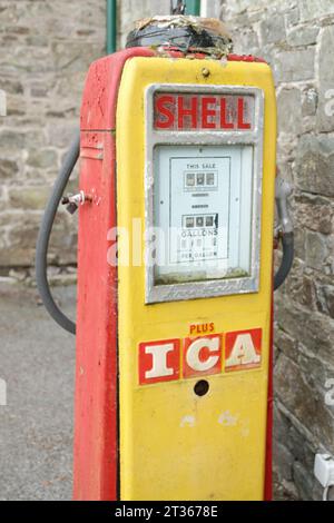 Wexford, Ireland 15 October 2023: Derelict vintage Avery-Hardoll petrol gas pump Stock Photo