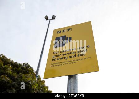 NCP car park at Sackville Street, Manchester. National Car Parks (NCP) is a private car park operator, with car parks in towns, cities, airports, London Underground and National Rail stations. Stock Photo