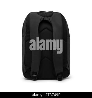 new design big capacity laptop backpack bag isolated on white background with clipping path. travel college school backpack. back view. Stock Photo