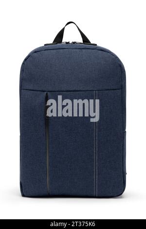 new design big capacity laptop backpack bag isolated on white background with clipping path. travel college school backpack. front view. Stock Photo