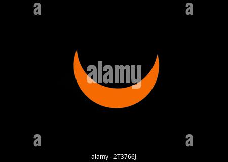 Annular or 'Ring-of-Fire' Solar Eclipse Stock Photo