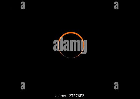 Annular or 'Ring-of-Fire' Solar Eclipse Stock Photo
