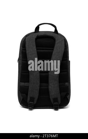new design big capacity laptop backpack bag isolated on white background with clipping path. travel college school backpack. back view. Stock Photo