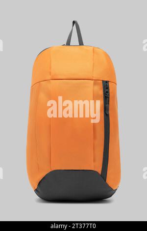 new design big capacity laptop backpack bag isolated on white background with clipping path. travel college school backpack. front view. Stock Photo