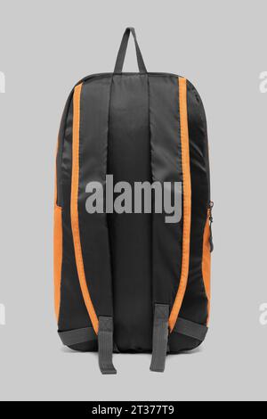 new design big capacity laptop backpack bag isolated on white background with clipping path. travel college school backpack. back view. Stock Photo