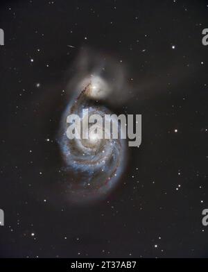 Messier 51, The Whirlpool Galaxy Stock Photo - Alamy