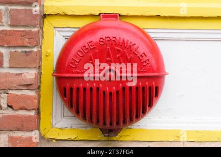 Globe sprinkler alarm bell Stock Photo