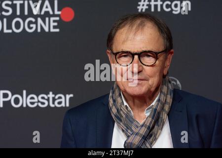 Cologne, Germany. 23rd Oct, 2023. Ewald Lienen, a former German football manager attends the photocall of film ''Ewald Lienen'' at film palast in cologne, Germany on Oct.23.2023 during the international cologne film festival. (Photo by Ying Tang/NurPhoto)0 Credit: NurPhoto SRL/Alamy Live News Stock Photo